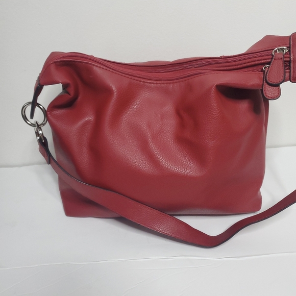 Rosetti Red Shoulder Bag Casual Chic Purse Faux Leather Hand Bag Valentines Day - Picture 10 of 12